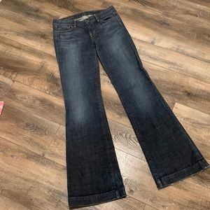 Y2K Citizen of Humanity Sunaway Stretch Low Waist Full Leg Flare Jeans